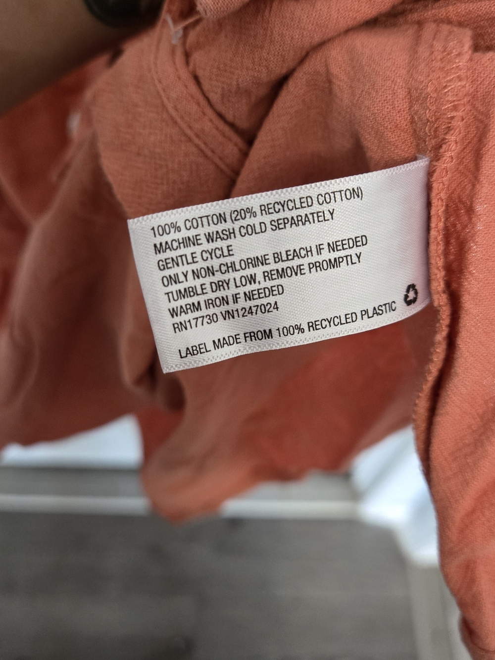 Universal Thread Ruffle-Shoulder Button Front Dress in Rust - Picture 8 of 11